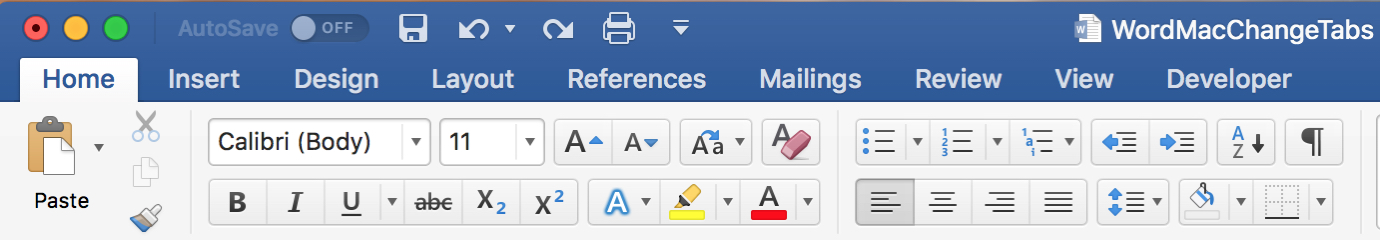 vertical alignment in word for mac
